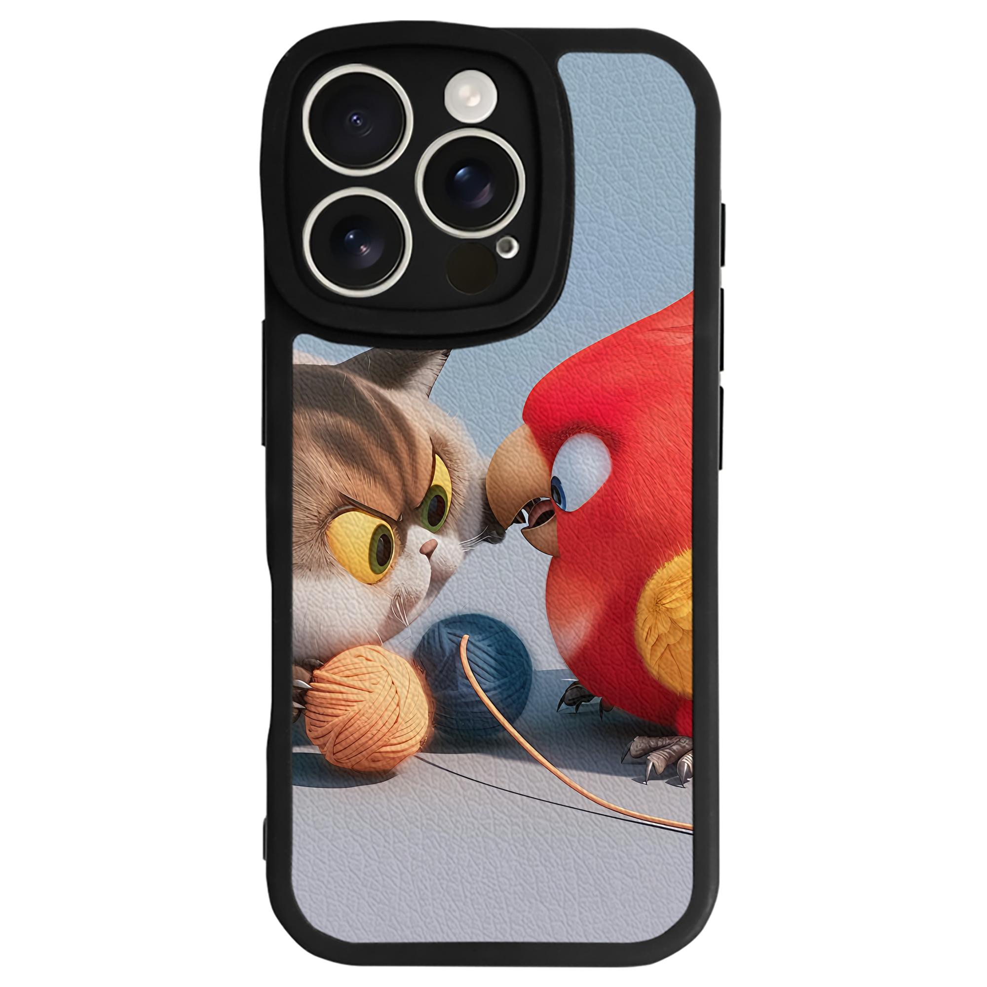 （画像用） Angry Birds アングリーバード 【iPhone 16シリーズ対応】シリコンスマホケース（レザー調） 材質：シリコン